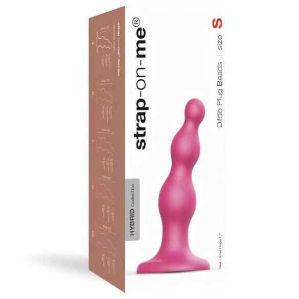 Strap-on-me Krelles S - pērlīšu piesūcekņa dildo (rozā)