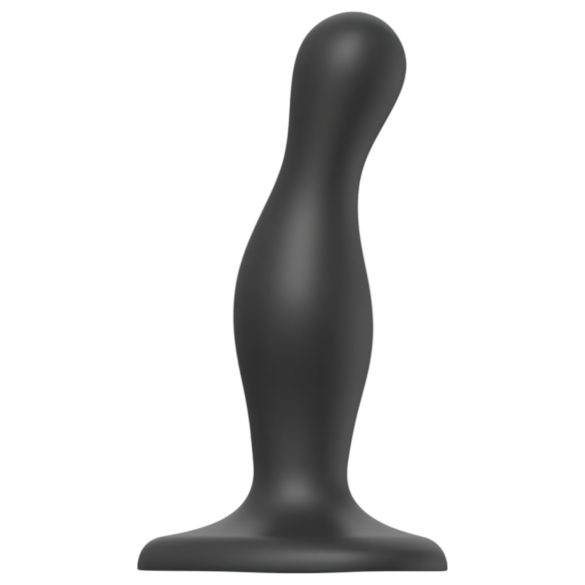 Strap-on-me Curvy S - viļņains, piesūceknis dildo (melns)