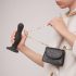 Strap-on-me Curvy S - viļņains, piesūceknis dildo (melns)