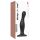 Strap-on-me Curvy M - viļņveida piesūcekņa dildo (melns)