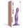 Strap-on-me Curvy M - viļņveida, piesūcekņa dildo (violets)