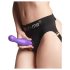 Strap-on-me Curvy M - viļņveida, piesūcekņa dildo (violets)