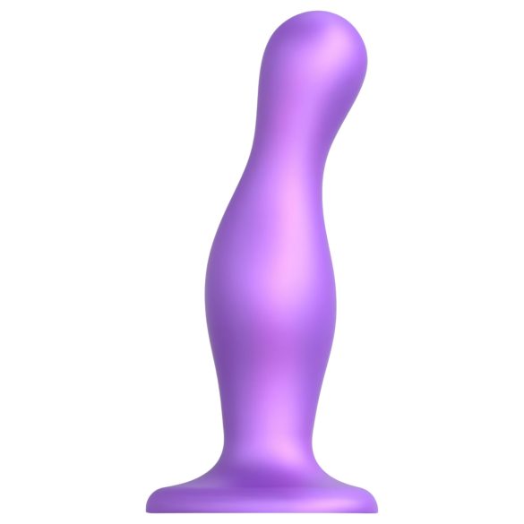 / Strap-on-me Curvy L - viļņveida piepūšamais dildo ar piesūcekni (violets)