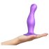 / Strap-on-me Curvy L - viļņveida piepūšamais dildo ar piesūcekni (violets)