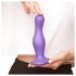 / Strap-on-me Curvy L - viļņveida piepūšamais dildo ar piesūcekni (violets)
