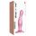 Strap-on-me Curvy M - viļņots, ar piesūcekni dildo (rozā)
