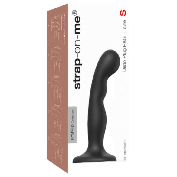 Strap-on-me P&G S - izliektā piesūcekņa dildo (melns)