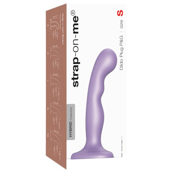 Strap-on-me P&G S - saliekts, ar piesūcekni dildo (violets)