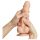 Strap-on-me S - Divkāršs slāņu dildo ar piesūcekni (dabīgs)