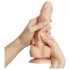 Strap-on-me mazs dubultslāņu dildo ar piesūcekni, miesas krāsas