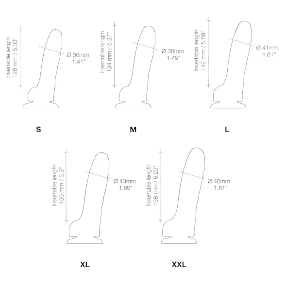 Strap-on-me mazs dubultslāņu dildo ar piesūcekni, miesas krāsas