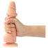 Strap-on-me S - Divkāršs slāņu dildo ar piesūcekni (dabīgs)