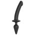 / Strap-on-me Swith Pusreālistisks XXL - 2in1 dildo (melns)