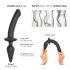 / Strap-on-me Swith Pusreālistisks XXL - 2in1 dildo (melns)