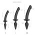 / Strap-on-me Swith Pusreālistisks XXL - 2in1 dildo (melns)