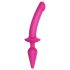 / Strap-on-me Swith Semi-Realistic L - 2in1 silikona dildo (rozā)