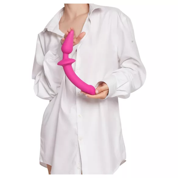 Strap-on-me Switch Semi-Realistic L - 2in1 silikona dildo (rozā)