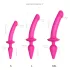 Strap-on-me Switch Semi-Realistic L - 2in1 silikona dildo (rozā)