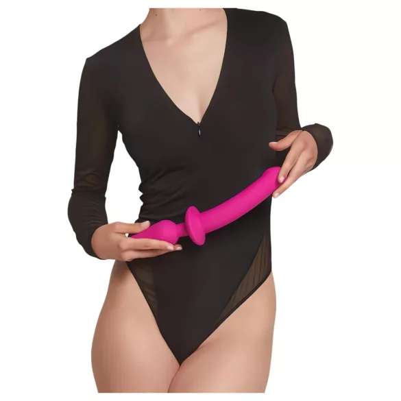 Strap-on-me Switch Semi-Realistic L - 2in1 silikona dildo (rozā)