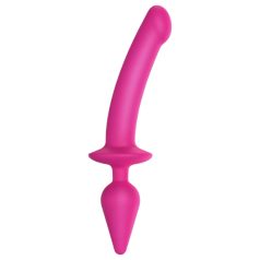   Strap-on-me Maināms Daļēji Reālistisks XXL - 2in1 Dildo (rozā)