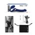 Strap-on-me M - uzvelkams, gaisa viļņu vibrators (zils)