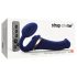 Strap-on-me M - uzvelkams, gaisa viļņu vibrators (zils)