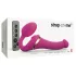 Strap-on-me S - sieviešu strap-on vibrators ar gaisa viļņu stimulāciju rozā