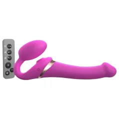   Strap-on-me M - uzmaucamais vibrators ar gaisa viļņu funkciju rozā
