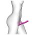 Strap-on-me M - uzliekamais gaisa viļņu vibrators (rozā)