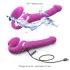 Strap-on-me M - uzliekams, gaisa viļņu vibrators (rozā)