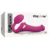 Strap-on-me M - uzliekamais gaisa viļņu vibrators (rozā)