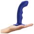 Strap-on G punktam: ūdensnecaurlaidīgs, pulzējošs vibrators (zils)