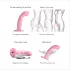 Strap-on-me M - ūdensizturīgs, pulsējošs G-punkta vibrators (rozā)
