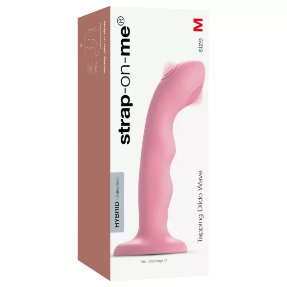 Strap-on-me M - ūdensizturīgs, pulsējošs G-punkta vibrators (rozā)