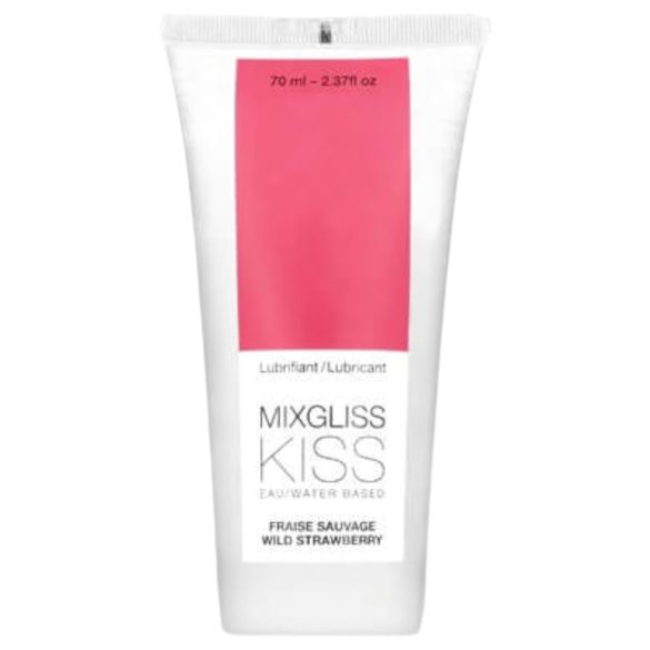 Mixgliss Kiss Wild ūdens bāzes lubrikants ar zemeņu garšu (70ml)
