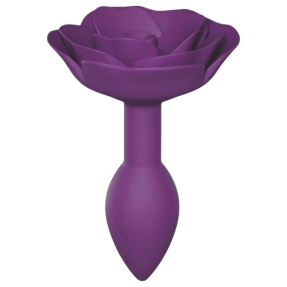 Love to Love Atvērtas Rozes S - silikona anālais aizbāznis (violets)