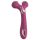 Mīlestības Ugunsbumba - uzlādes, 2in1 masāžas vibrators (sarkans)