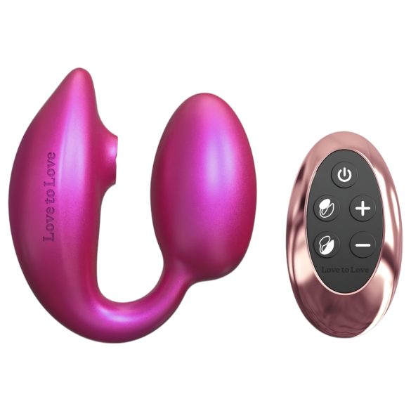 Wonderlover - metāliska rozā G-punkta vibrators