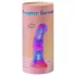 Love to Love Sugar Bomb - gaismu izstarojošs LED silikona dildo (rozā-dzeltens) - 16,9 cm