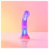 Love to Love Sugar Bomb - gaismu izstarojošs LED silikona dildo (rozā-dzeltens) - 16,9 cm