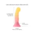 Love to Love Sugar Bomb - gaismu izstarojošs LED silikona dildo (rozā-dzeltens) - 16,9 cm