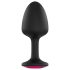 Dorcel Geišas spraudnis Ruby L - rozā dārgakmens (melns)