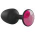 Dorcel Geišas spraudnis Ruby L - rozā dārgakmens (melns)