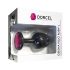 Dorcel Geišas spraudnis Ruby L - rozā dārgakmens (melns)