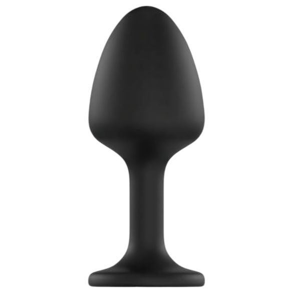 Dorcel Geisha Dimanta Plug XL ar baltu akmeni (melns)