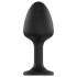 Dorcel Geisha Dimanta Plug XL ar baltu akmeni (melns)