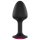 Dorcel Geisha Plug Ruby XL - melns anālais spraudnis ar rozā dārgakmeni
