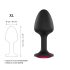 Dorcel Geisha Plug Ruby XL - melns anālais spraudnis ar rozā dārgakmeni