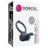 Dorcel Power Clit Plus - uzlādējams vibrējošs gredzens (melns)