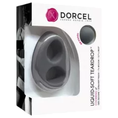   Dorcel šķidra silikona erekcijas gredzens asaras forma pelēks